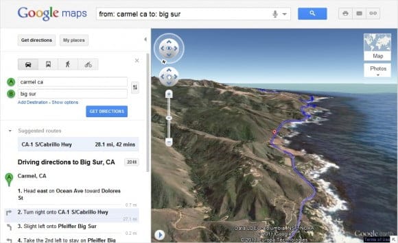 Google Maps añade la “Helicopter View” para guiado en 3D