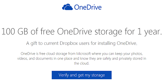 A la yugular de Dropbox: Quieres 100GB Gratis ? Microsoft te las regala… por 1 año!