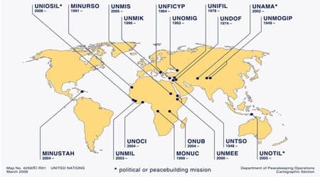 Cultura General: Operaciones de paz desplegadas por la ONU