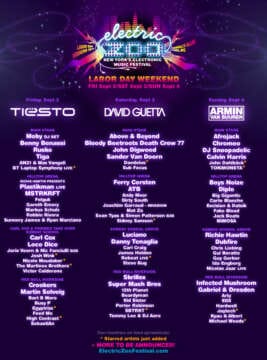 Electric Zoo Lineup – 14 New Artists Added