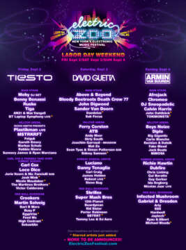 Electric Zoo Lineup – 14 New Artists Added