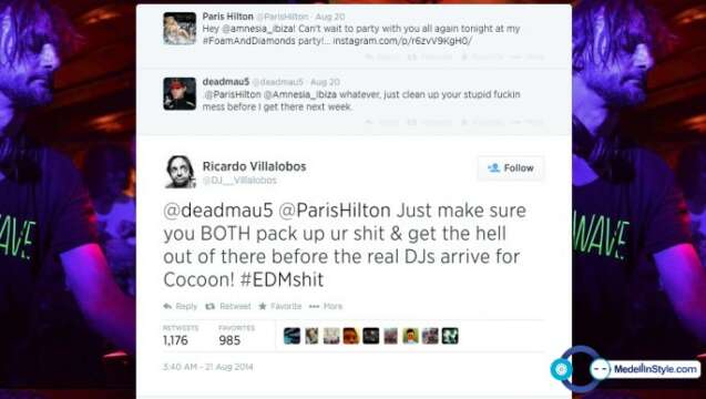 Mientras unos hablan de Paris HIlton VILLALOBOS (Fake) LE DICE QUE ES UN PEDAZO DE MIERDA.