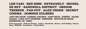 Soenda Festival 2012 / LINE UP