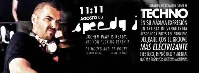 NEXT! TECHNOFERIA SPEEDY J @ ESTE SÁBADO :: BOLETAS A 45.000 en GANA & DOMI. 3004885656