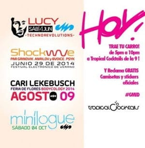HOY EN TROPICAL COCKTAILS DE LA 9 (LLERAS) !! TRAE TU CARRO & RECLAMA CAMISETAS + CDS + COCKTAIL